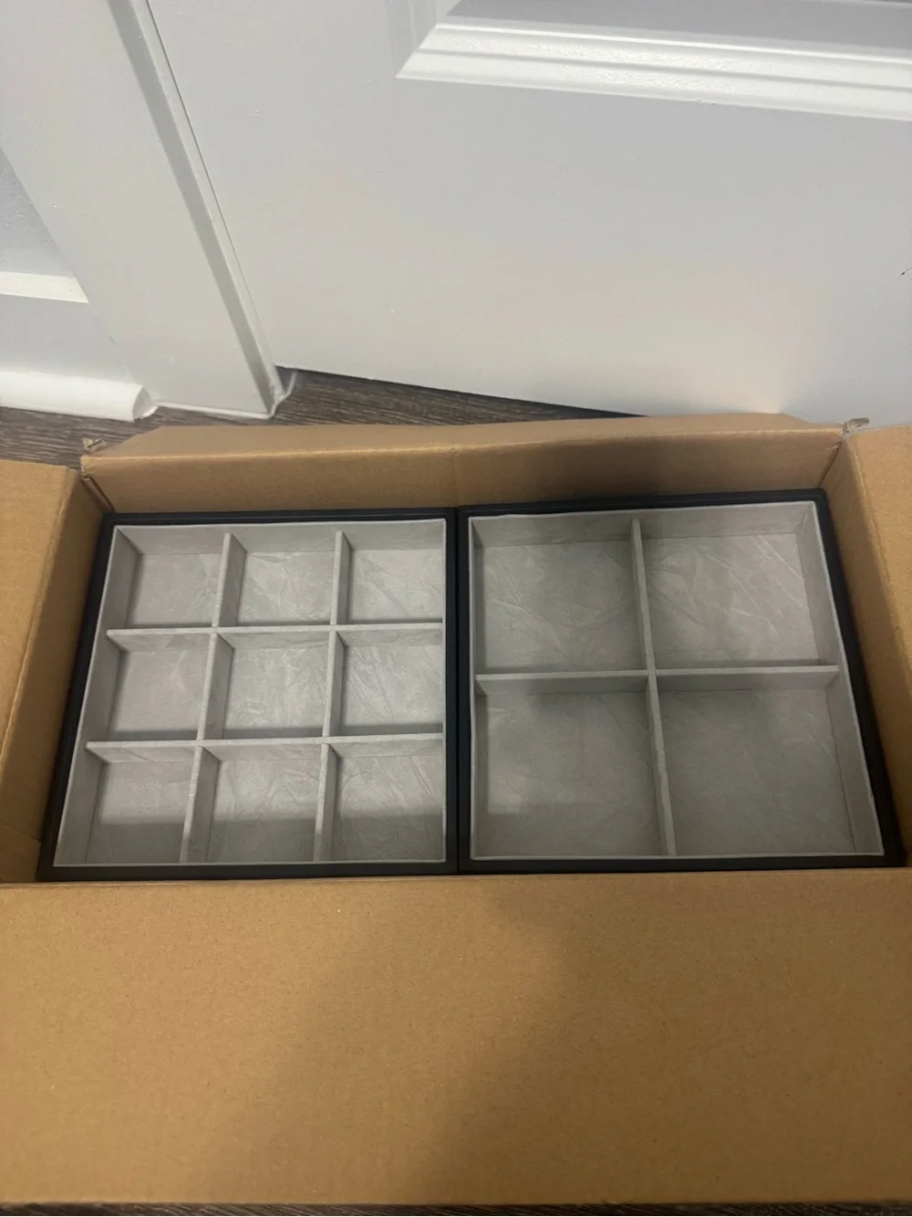 Drawer Organizer Tray Set in Light Gray - Home Storage & Organization
